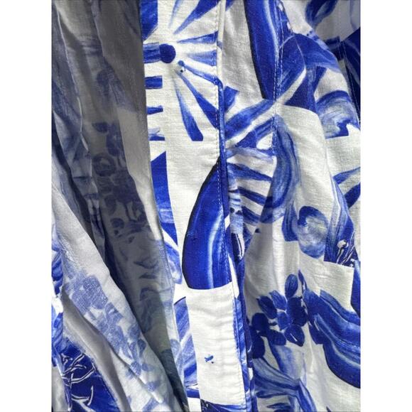 FARM Rio Garden Tiles Mini Dress Size L (Missing Buttons) - Picture 6 of 7